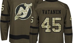 Hockey Men's Sami Vatanen Green Authentic Jersey - #45 New Jersey Devils Salute to Service